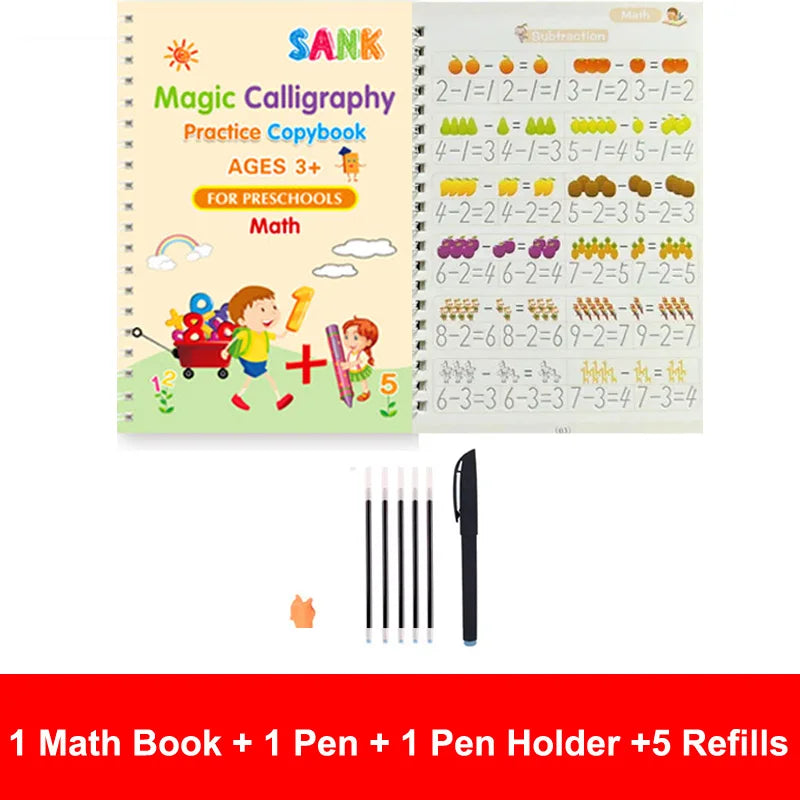 Magic Calligraphy Practice Book for Kids