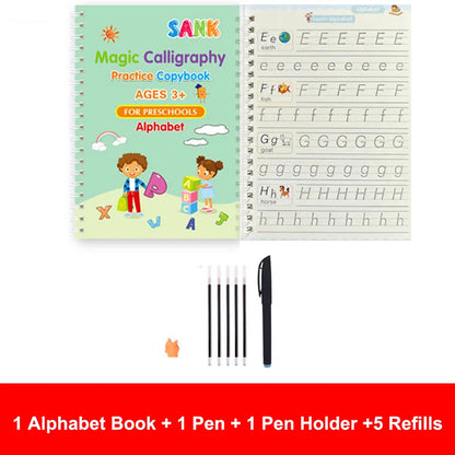 Magic Calligraphy Practice Book for Kids