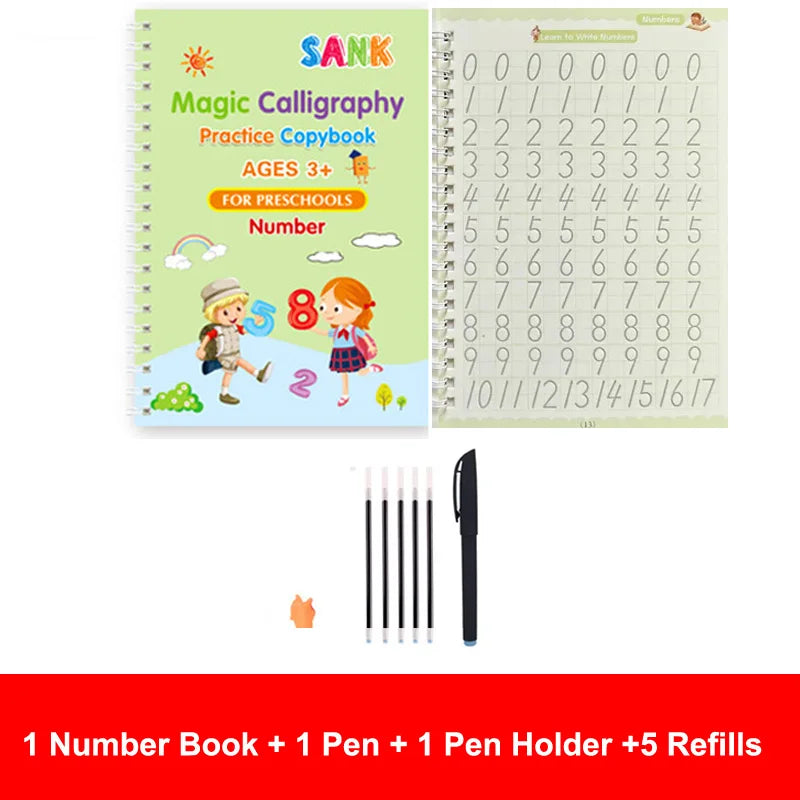 Magic Calligraphy Practice Book for Kids